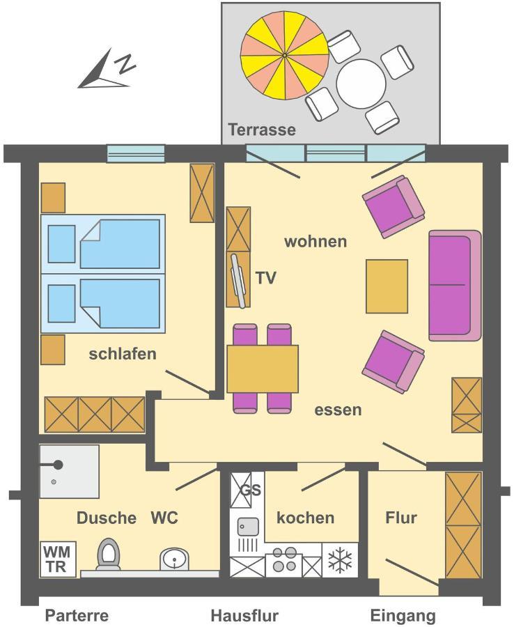 Ferienpark Freesenbruch Wohnung 4 2 - Ostseeperle Zingst Dış mekan fotoğraf